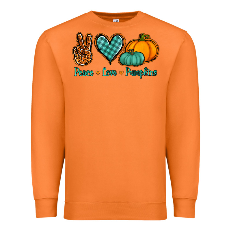 Peace Love Pumpkins Premium Sweatshirt by Jasminsmagicworld | Teevron