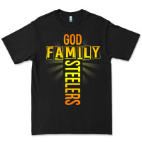 Black god family steeler shirt father's day gift tee t shirt Premium Tee - DesigneFamous