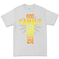 Dove Grey god family steeler shirt father's day gift tee t shirt Premium Tee - DesigneFamous
