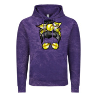 Cloud Purple softball mom Vintage Hoodie - RacoonDesign