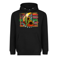 Black turquoise desert moon serape background Heavyweight Hoodie - Jasminsmagicworld