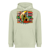 Matcha turquoise desert moon serape background Heavyweight Hoodie - Jasminsmagicworld