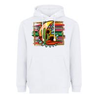 White turquoise desert moon serape background Heavyweight Hoodie - Jasminsmagicworld