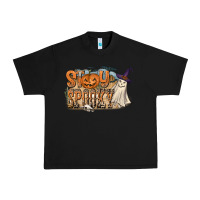 Black Stay Spooky Urban Heavy Tee - CowhideDigitalArt