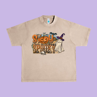 Stay Spooky Urban Heavy Tee Designed By Cowhidedigitalart
