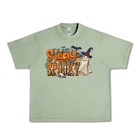 Oil Green Stay Spooky Urban Heavy Tee - CowhideDigitalArt