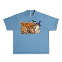 Pebble Blue Stay Spooky Urban Heavy Tee - CowhideDigitalArt