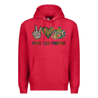 Cardinal Peace Love Pumkins Premium Hoodie - Jasminsmagicworld
