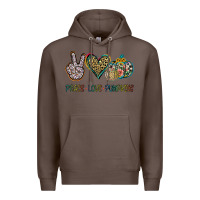 Coffee Peace Love Pumkins Premium Hoodie - Jasminsmagicworld