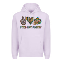 Lilac Peace Love Pumkins Premium Hoodie - Jasminsmagicworld