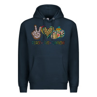 Navy Peace Love Pumkins Premium Hoodie - Jasminsmagicworld