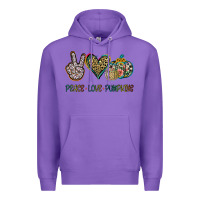 Purple Peace Love Pumkins Premium Hoodie - Jasminsmagicworld