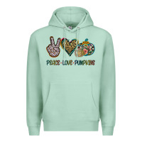 Seafoam Peace Love Pumkins Premium Hoodie - Jasminsmagicworld