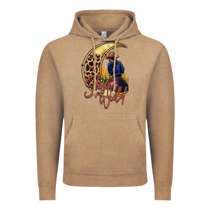 Stay Wild Moon Cowgirl Vintage Hoodie by RacoonDesign | Teevron