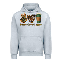 Heather Grey peace love coffee Urban Hoodie - Jasminsmagicworld