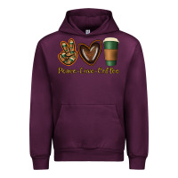 Mauve Wine peace love coffee Urban Hoodie - Jasminsmagicworld