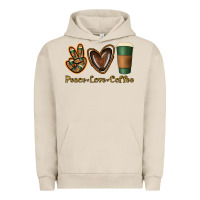 Pigment French Oak peace love coffee Urban Hoodie - Jasminsmagicworld