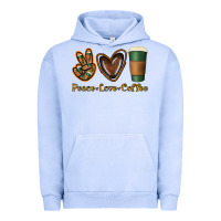 Pigment Grape Ice peace love coffee Urban Hoodie - Jasminsmagicworld