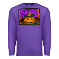 Purple jack o' lantern pumpkin Premium Sweatshirt - Jasminsmagicworld