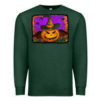 Sports Green jack o' lantern pumpkin Premium Sweatshirt - Jasminsmagicworld