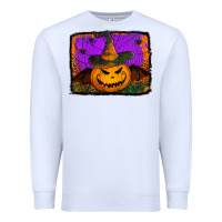 White jack o' lantern pumpkin Premium Sweatshirt - Jasminsmagicworld