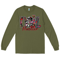 Army Green nail hustler Long Sleeve Tee - SublimationCraftShop