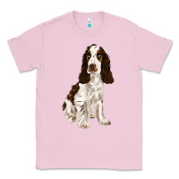 Bubblegum Pink english cocker spaniel Classic Tee - FaDigitalArtStudio