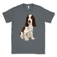 Charcoal Heather english cocker spaniel Classic Tee - FaDigitalArtStudio