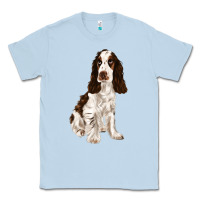 Dusty Blue english cocker spaniel Classic Tee - FaDigitalArtStudio