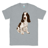 Heather Grey english cocker spaniel Classic Tee - FaDigitalArtStudio