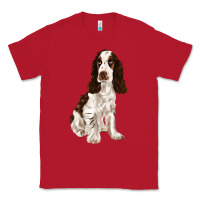 Red english cocker spaniel Classic Tee - FaDigitalArtStudio