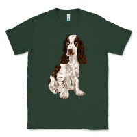 Sports Green english cocker spaniel Classic Tee - FaDigitalArtStudio