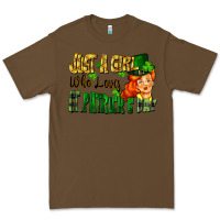 Cacao Just a girl who loves St. Patrick's Day Premium Tee - FaDigitalArtStudio
