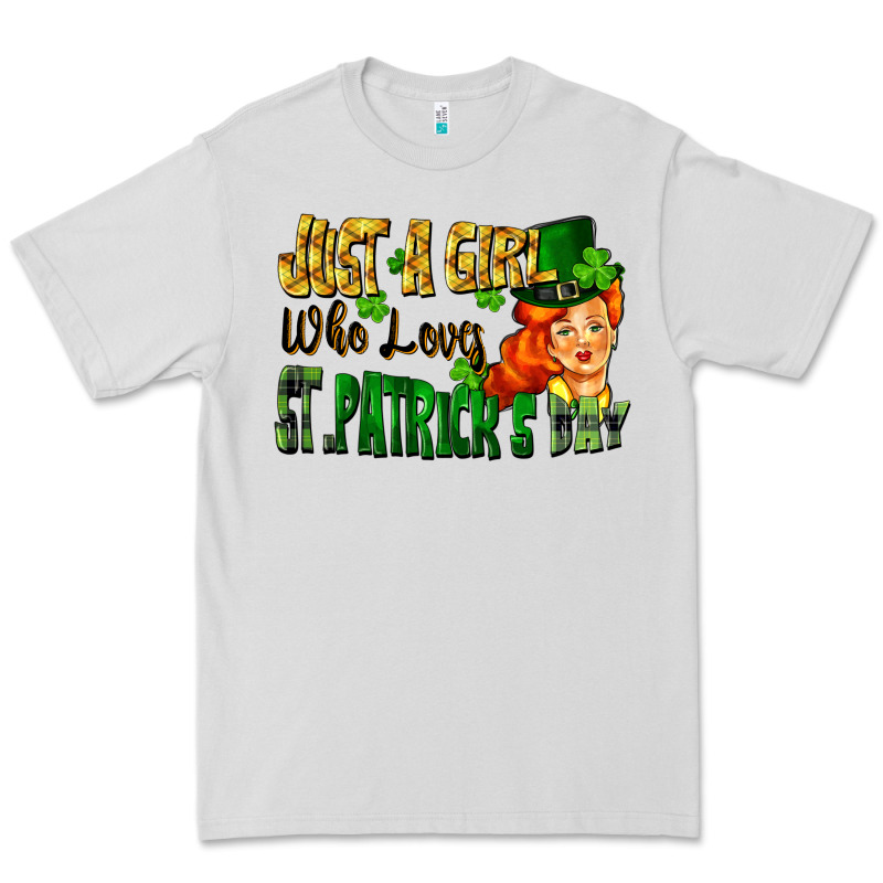 Just A Girl Who Loves St. Patrick's Day Premium Tee by FaDigitalArtStudio | Teevron