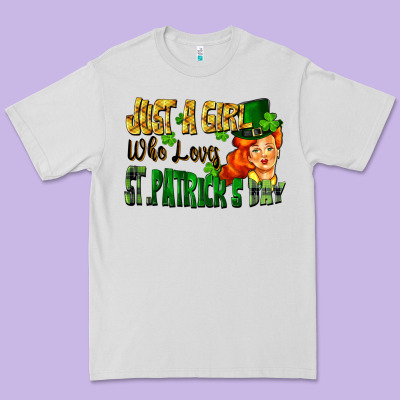 Just A Girl Who Loves St. Patrick's Day Premium Tee Designed By Fadigitalartstudio