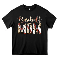 Black baseball mom Heavy Core Tee - Jasminsmagicworld