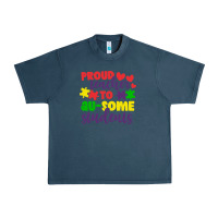 Midnight Navy proud teacher to ausome students Urban Heavy Tee - CowhideDigitalArt