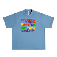 Pebble Blue proud teacher to ausome students Urban Heavy Tee - CowhideDigitalArt