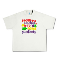 Pistachio proud teacher to ausome students Urban Heavy Tee - CowhideDigitalArt