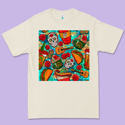 Hispanic Heritage Month Coffee Cups And Taco With Glitter And Leopard  Premium Tee Designed By Bundleandbundleshop