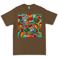 Cacao hispanic heritage month coffee cups and taco with glitter and leopard  Premium Tee - BundleAndBundleShop