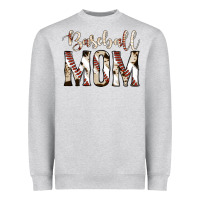 Heather Grey baseball mom Heavyweight Sweatshirt - Jasminsmagicworld