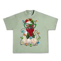 Oil Green christmas rooster Urban Heavy Tee - RanaPortraitStore