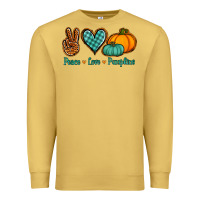 Antique Gold peace love pumpkins Premium Sweatshirt - Jasminsmagicworld