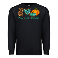 Black peace love pumpkins Premium Sweatshirt - Jasminsmagicworld