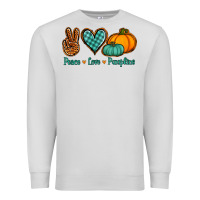 Dove Grey peace love pumpkins Premium Sweatshirt - Jasminsmagicworld