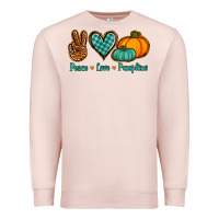 Pale Pink peace love pumpkins Premium Sweatshirt - Jasminsmagicworld