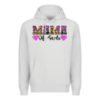 Dove Grey western mama of girls Premium Hoodie - Artiststas