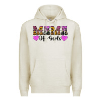 Oatmeal Heather western mama of girls Premium Hoodie - Artiststas