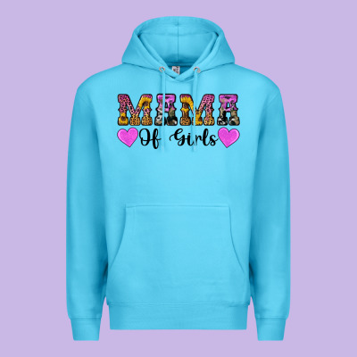 Western Mama Of Girls Premium Hoodie Designed By Artiststas